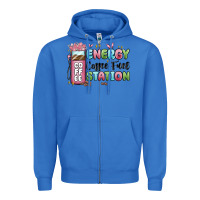 True Royal energy coffee fuel station Zipper Hoodie - MaliasSmallBusiness
