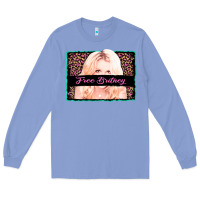 Colony Blue free britney leopard glitter Long Sleeve Tee - AdoDesignShop