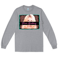 Heather Grey free britney leopard glitter Long Sleeve Tee - AdoDesignShop