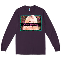 Plum free britney leopard glitter Long Sleeve Tee - AdoDesignShop