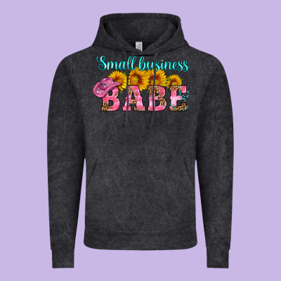 Small Business Babe Vintage Hoodie Designed By Hra Design Shop