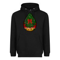 Black christmas teardrop Heavyweight Hoodie - BundleAndBundleShop