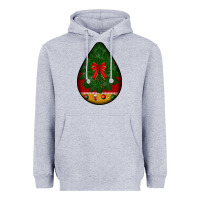 Heather Grey christmas teardrop Heavyweight Hoodie - BundleAndBundleShop