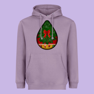 Christmas Teardrop Heavyweight Hoodie Designed By Bundleandbundleshop
