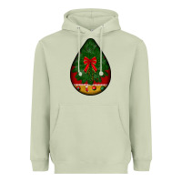 Matcha christmas teardrop Heavyweight Hoodie - BundleAndBundleShop