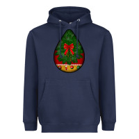 Navy christmas teardrop Heavyweight Hoodie - BundleAndBundleShop