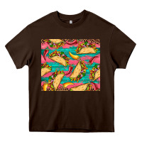 Chocolate Brown mexican taco paper glitter leopard wooden Heavy Core Tee - Artiststas