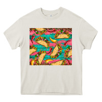Cream mexican taco paper glitter leopard wooden Heavy Core Tee - Artiststas