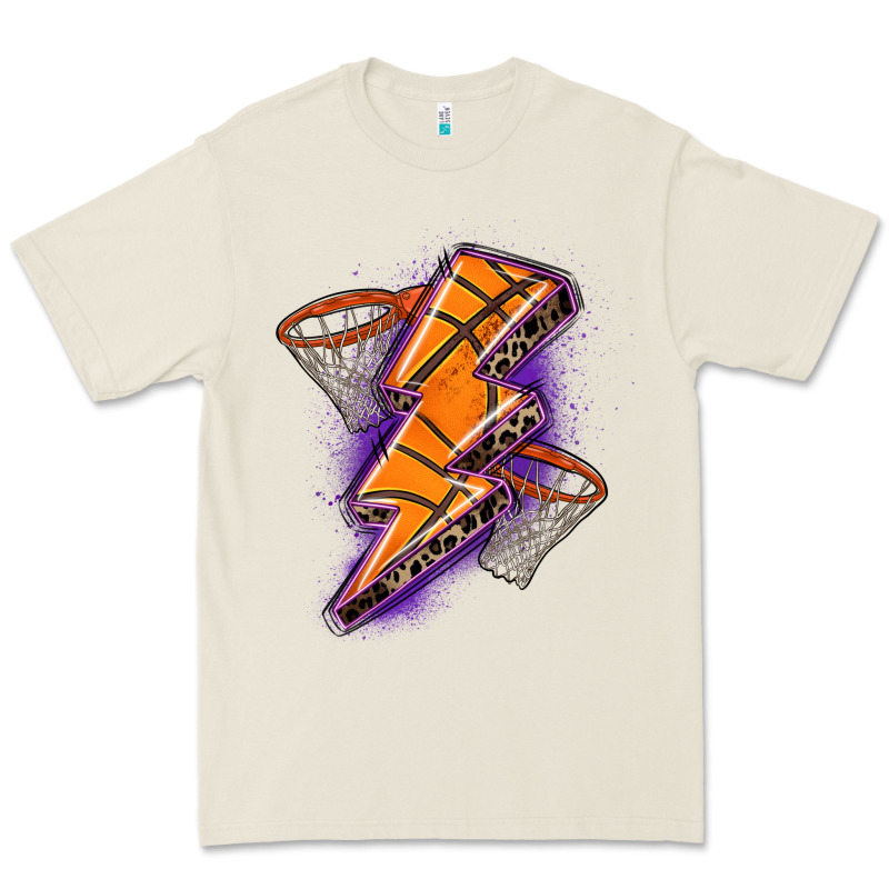 Basketball Lightning Bolt Premium Tee by Zillion Design Studio | Teevron