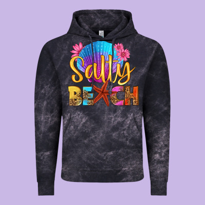 Salty Beach Vintage Hoodie Designed By Hra Design Shop