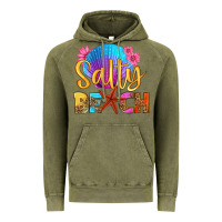 Vintage Olive salty beach Vintage Hoodie - HRA Design Shop