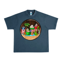 Midnight Navy puerto rico coasters Urban Heavy Tee - AdoDesignShop