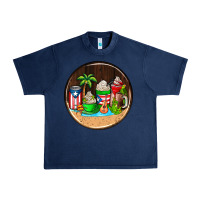 Navy puerto rico coasters Urban Heavy Tee - AdoDesignShop