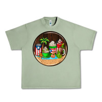 Oil Green puerto rico coasters Urban Heavy Tee - AdoDesignShop