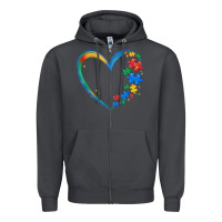 Smoke autism heart Zipper Hoodie - MaliasSmallBusiness