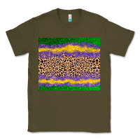 Army Green mardi gras leopard Classic Tee - AdoDesignShop