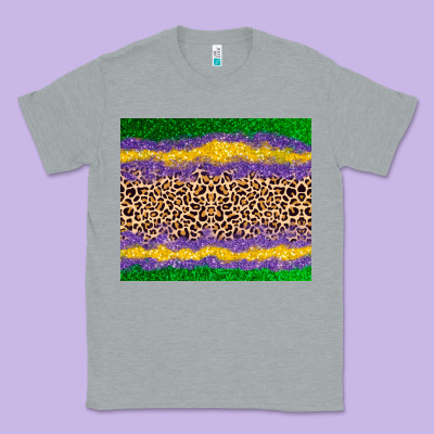 Mardi Gras Leopard Classic Tee Designed By Adodesignshop