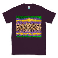 Plum mardi gras leopard Classic Tee - AdoDesignShop