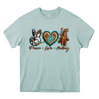 Arona peace love cowboy Heavy Core Tee - texasbilliewilder