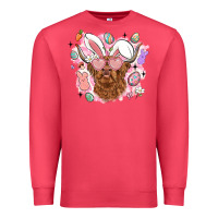 Cardinal highland heifer easter Premium Sweatshirt - LillyAllenDesigns