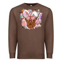 Chestnut highland heifer easter Premium Sweatshirt - LillyAllenDesigns