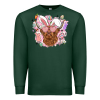 Sports Green highland heifer easter Premium Sweatshirt - LillyAllenDesigns