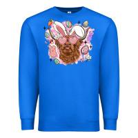 True Royal highland heifer easter Premium Sweatshirt - LillyAllenDesigns