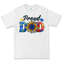 White proud dad autism Premium Tee - BarkalooDesign