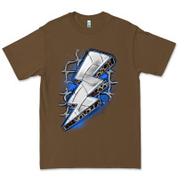 Cacao volleyball lightning bolt Premium Tee - Zillion Design Studio