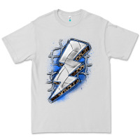 Dove Grey volleyball lightning bolt Premium Tee - Zillion Design Studio