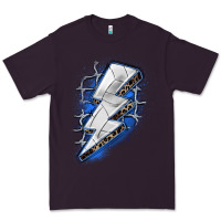 Plum volleyball lightning bolt Premium Tee - Zillion Design Studio
