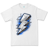 White volleyball lightning bolt Premium Tee - Zillion Design Studio