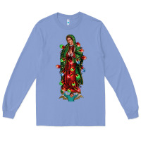 Colony Blue our lady of Guadalupe Christmas Long Sleeve Tee - Jasminsmagicworld