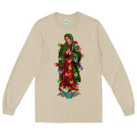 Mushroom our lady of Guadalupe Christmas Long Sleeve Tee - Jasminsmagicworld