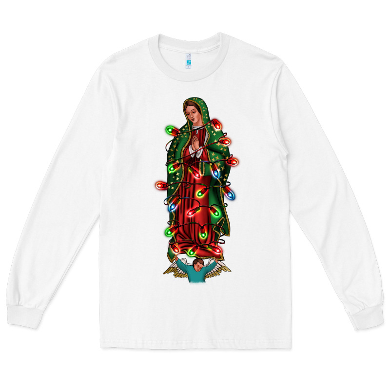 Our Lady Of Guadalupe Christmas Long Sleeve Tee by Jasminsmagicworld | Teevron