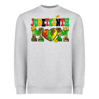 Heather Grey juneteenth mom Heavyweight Sweatshirt - AdoDesignShop