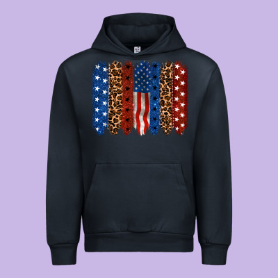 Back To Blue Brushstroke Urban Hoodie Designed By Cowgirlartshop