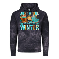 Cloud Black just a girl who loves winter Vintage Hoodie - FaDigitalArtStudio