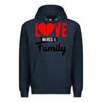Navy family love Premium Hoodie - Bettercallsaul