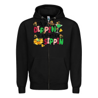 Black chip dippin' margarita sippin Zipper Hoodie - MaliasSmallBusiness