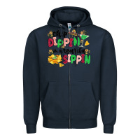 Navy chip dippin' margarita sippin Zipper Hoodie - MaliasSmallBusiness