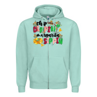 Seafoam chip dippin' margarita sippin Zipper Hoodie - MaliasSmallBusiness