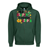 Sports Green chip dippin' margarita sippin Zipper Hoodie - MaliasSmallBusiness