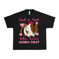 Black Just A Girl Love Who Loves Guinea Pigs Urban Heavy Tee - Artiststas
