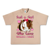 Burro Just A Girl Love Who Loves Guinea Pigs Urban Heavy Tee - Artiststas