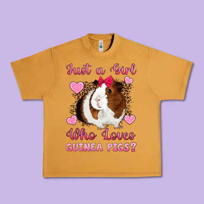 Just A Girl Love Who Loves Guinea Pigs Urban Heavy Tee Designed By Artiststas