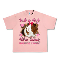 Salmon Just A Girl Love Who Loves Guinea Pigs Urban Heavy Tee - Artiststas
