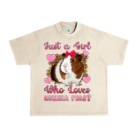 Sandshell Just A Girl Love Who Loves Guinea Pigs Urban Heavy Tee - Artiststas