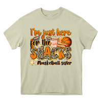 Mossy im just here for the snacks basketball sister Heavy Core Tee - Zillion Design Studio