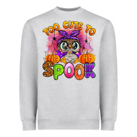 Heather Grey too cute to spook with owl Heavyweight Sweatshirt - Artiststas